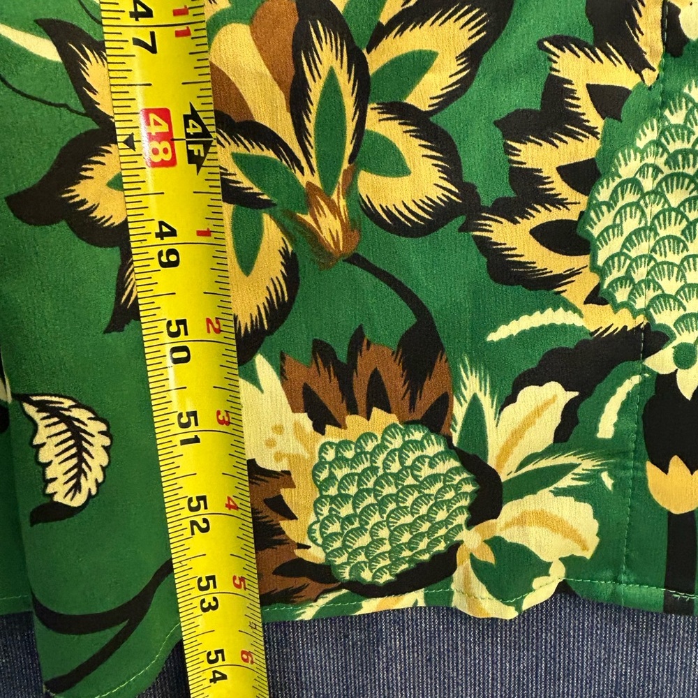 Chico's Green Maxi Dress with Yellow Floral Print - Picture 6 of 9